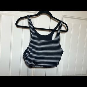 Fleo Selene Sports Bra - Black Pin Stripe - XL